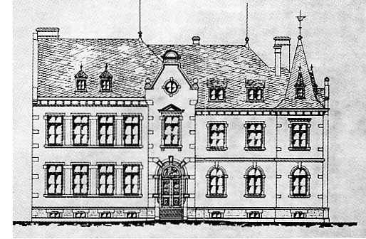Drittes Schulgebäude in der Jahnstraße - 1902