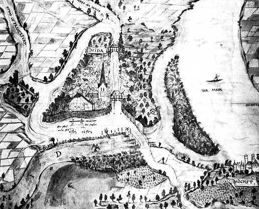 1578 - Mündung der Nidda in den Main