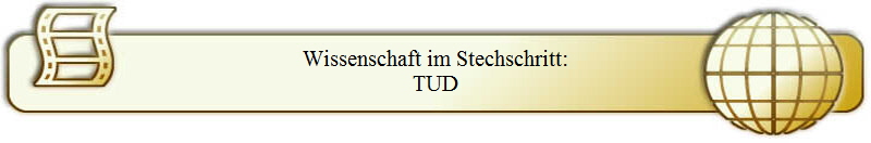 Wissenschaft im Stechschritt:
TUD