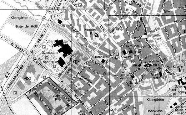 Lageplan der Nebenerwerbssiedlung
