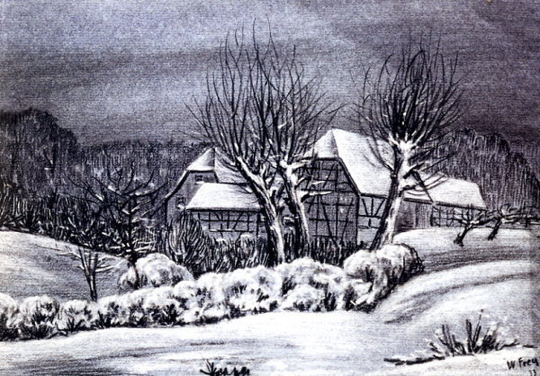 Eschborner Mühle im Winter